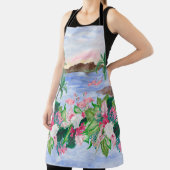 Aquarellmalerei nahtlos mit hawaiianischem Muster Schürze (InSitu)