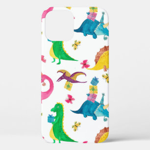 Aquarellmalerei nahtloses Muster mit Dinosaurier Case-Mate iPhone Hülle