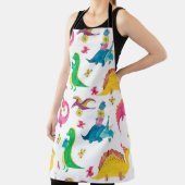 Aquarellmalerei nahtloses Muster mit Dinosaurier Schürze (InSitu)