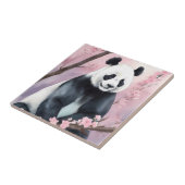 Aquarellmalerei Panda Bär Fliese (Seite)