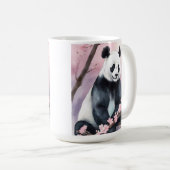 Aquarellmalerei Panda Bär Kaffeetasse (VorderseiteRechts)