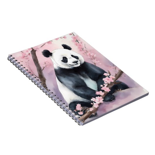 Aquarellmalerei Panda Bär Notizblock (Rechte Seite)