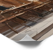 Aquarellmalerei Paris Poster (Ecke)