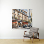 Aquarellmalerei Paris Wandteppich (Beispiel)