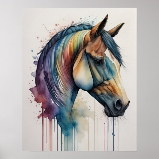 Aquarellmalerei Poster (Vorne)