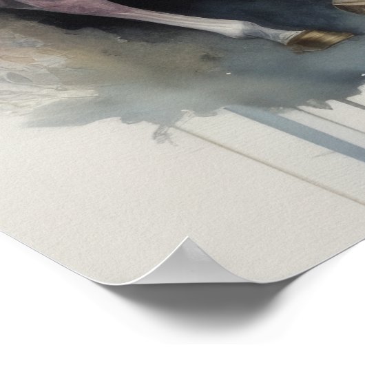 Aquarellmalerei Poster (Ecke)