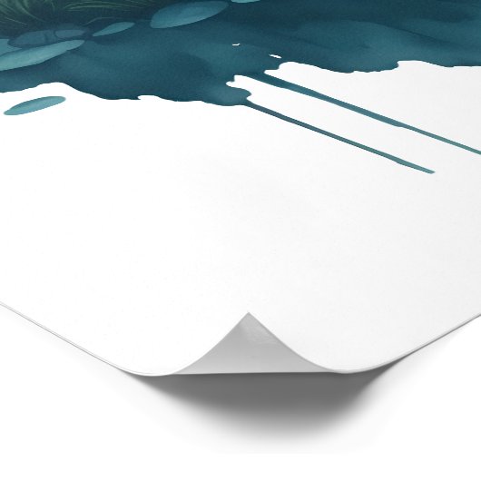 Aquarellmalerei Poster (Ecke)