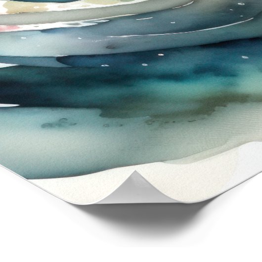 Aquarellmalerei Poster (Ecke)