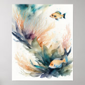 Aquarellmalerei Poster (Vorne)