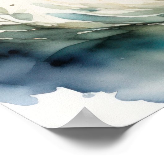 Aquarellmalerei Poster (Ecke)