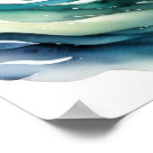 Aquarellmalerei Poster (Ecke)