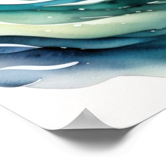 Aquarellmalerei Poster (Ecke)