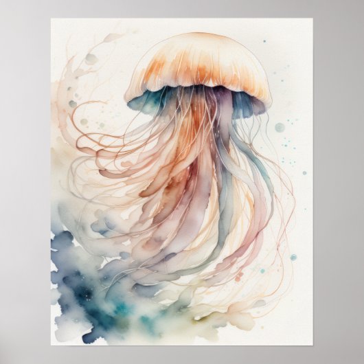 Aquarellmalerei Poster (Vorne)