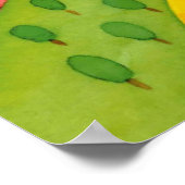 Aquarellmalerei Poster (Ecke)