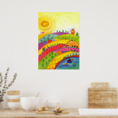 Aquarellmalerei Poster (Küche)