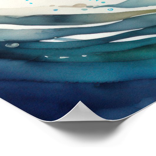 Aquarellmalerei Poster (Ecke)