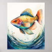 Aquarellmalerei Poster (Vorne)