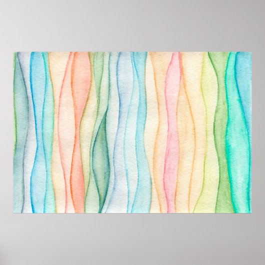 Aquarellmalerei Poster (Vorne)