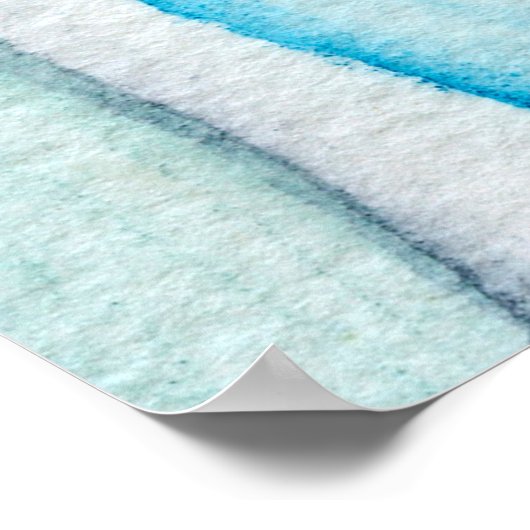 Aquarellmalerei Poster (Ecke)