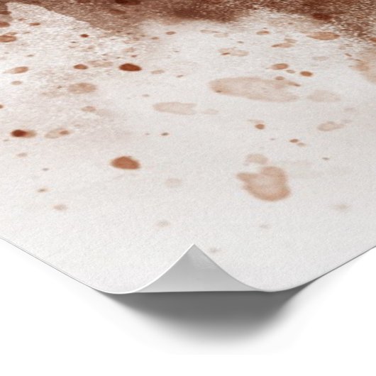 Aquarellmalerei Poster (Ecke)