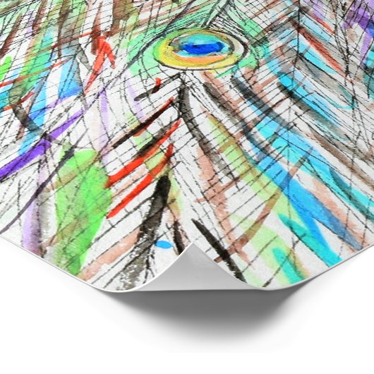 Aquarellmalerei Poster (Ecke)