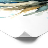 Aquarellmalerei Poster (Ecke)