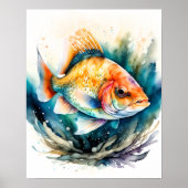 Aquarellmalerei Poster (Vorne)