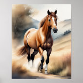 Aquarellmalerei Poster (Vorne)