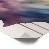 Aquarellmalerei Poster (Ecke)