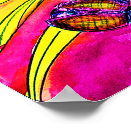 Aquarellmalerei Poster (Ecke)