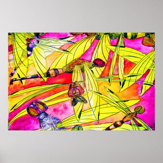 Aquarellmalerei Poster (Vorne)