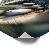 Aquarellmalerei Poster (Ecke)