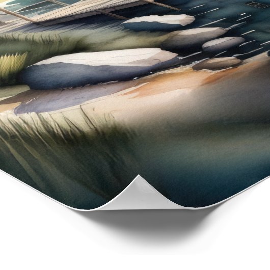 Aquarellmalerei Poster (Ecke)