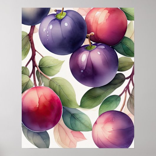 Aquarellmalerei Poster (Vorne)