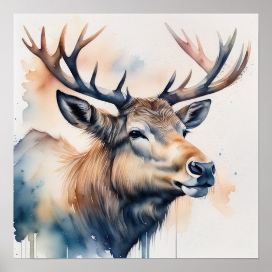 Aquarellmalerei Poster (Vorne)