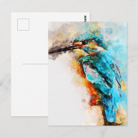 Aquarellmalerei Postkarte (Vorne/Hinten)
