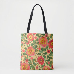 Aquarellmalerei Retro-Blumenmuster nahtlos Muster Tasche