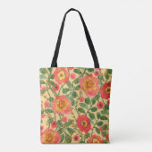Aquarellmalerei Retro-Blumenmuster nahtlos Muster Tasche (Rückseite)