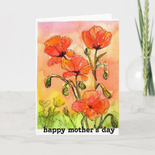 Aquarellmalerei roter Pfeffer Tageskarte der Mutte Karte