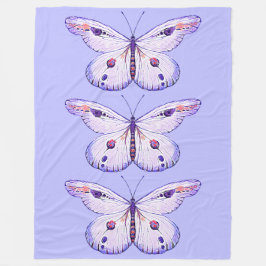Aquarellmalerei Schmetterling 1 Fleecedecke