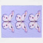 Aquarellmalerei Schmetterling 1 Fleecedecke (Vorderseite (Horizontal))