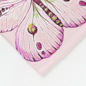Aquarellmalerei Schmetterling 2a Fleecedecke (Ecke)