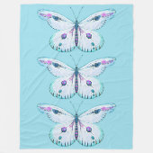 Aquarellmalerei Schmetterling 3 Fleecedecke (Vorderseite)