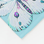 Aquarellmalerei Schmetterling 3a Fleecedecke (Ecke)