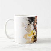 Aquarellmalerei, schöne afrikanische Stammesfrauen Kaffeetasse (Links)