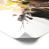 Aquarellmalerei, schöne afrikanische Stammesfrauen Poster (Ecke)