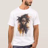 Aquarellmalerei, schöne afrikanische Stammesfrauen T-Shirt (Vorderseite)