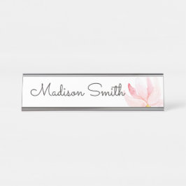 Aquarellmalerei Schreibtischnamensplakette