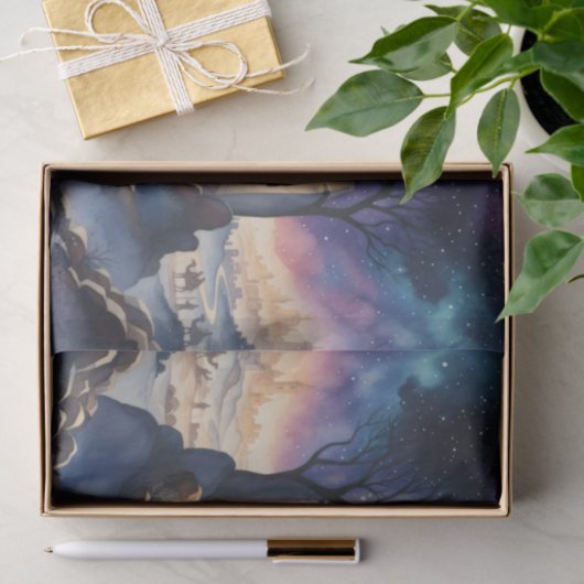 Aquarellmalerei Seidenpapier (Geschenk)