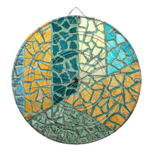Aquarellmalerei Stone Mosaik + Ihre Ideen Dartscheibe